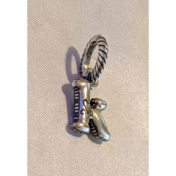 Authentic Brighton ABC Lowercase Letter K Alphabet Charm Silver Plated EUC - Picture 4 of 5